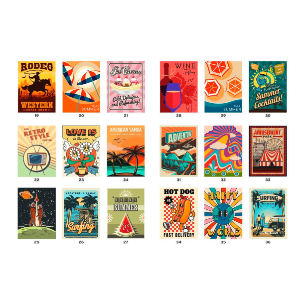 Paint-by-Numbers - Vintage Posters