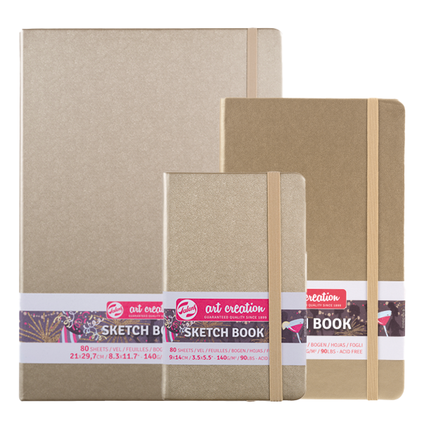 Hardcover Sketchbook - White Gold