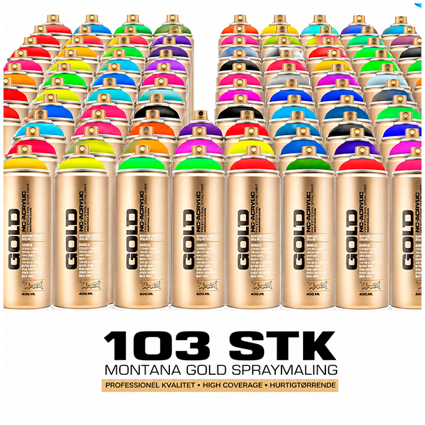 Montana GOLD set - 103 stk.