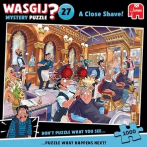 Puslespil Wasgij Mystery 27 A Close Shave! 1000 Brikker