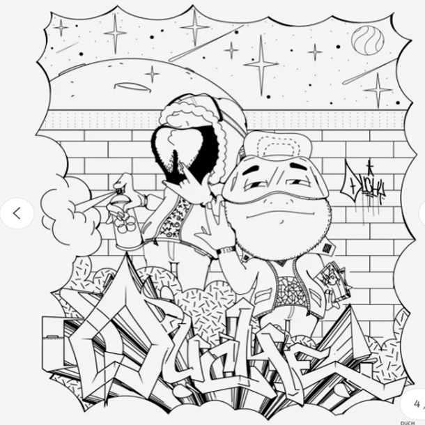 American Graffiti Coloring Book