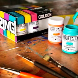 GOLDEN SoFlat Zing S�t, Mat Akrylmaling - 6x59ml.